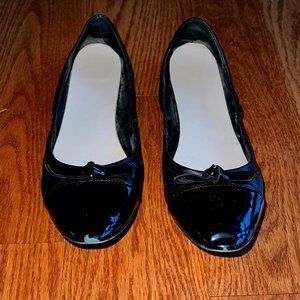 Cole Haan Black Leather Ballet Bow Flats Women’s Size 10.5B